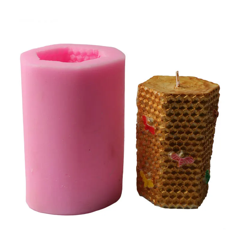 Gaetooely 3 PièCes SéRies Moules de Bougie en Plastique pour la Fabrication de Bougies Moule à Bougie pour Cire d'abeille Fabrication de Moules Moule à Bougie ParfuméE