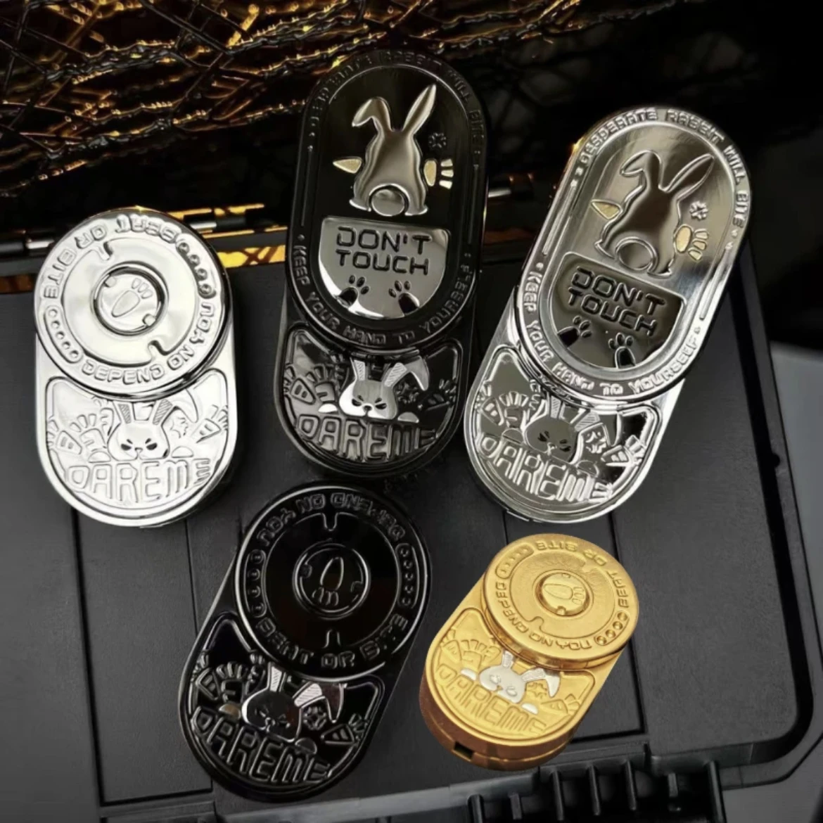 MOT Grumpy Rabbit MIX Push Slider Metal EDC Fidget Toys