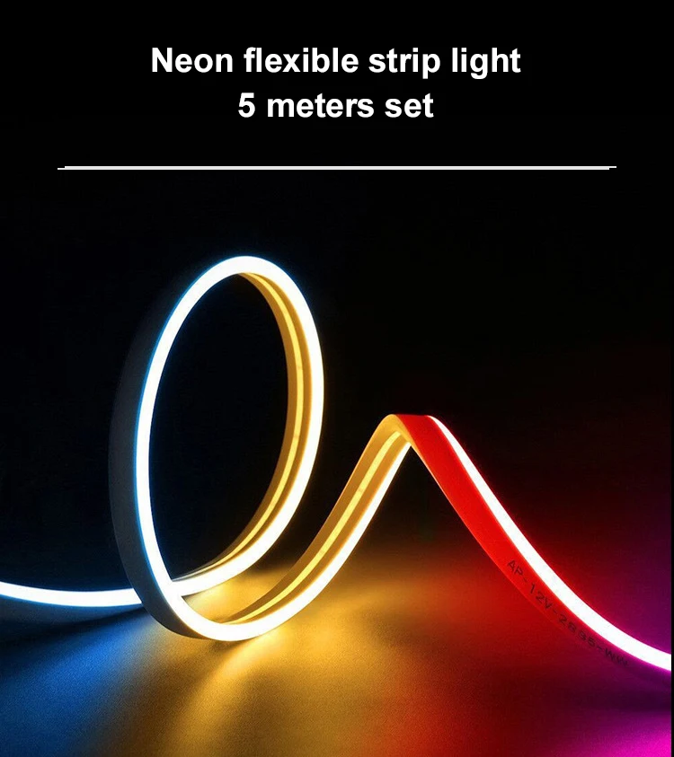 5m Cheap Prices Custom Flexible Rope Light Strip Sets 12v Led Neon