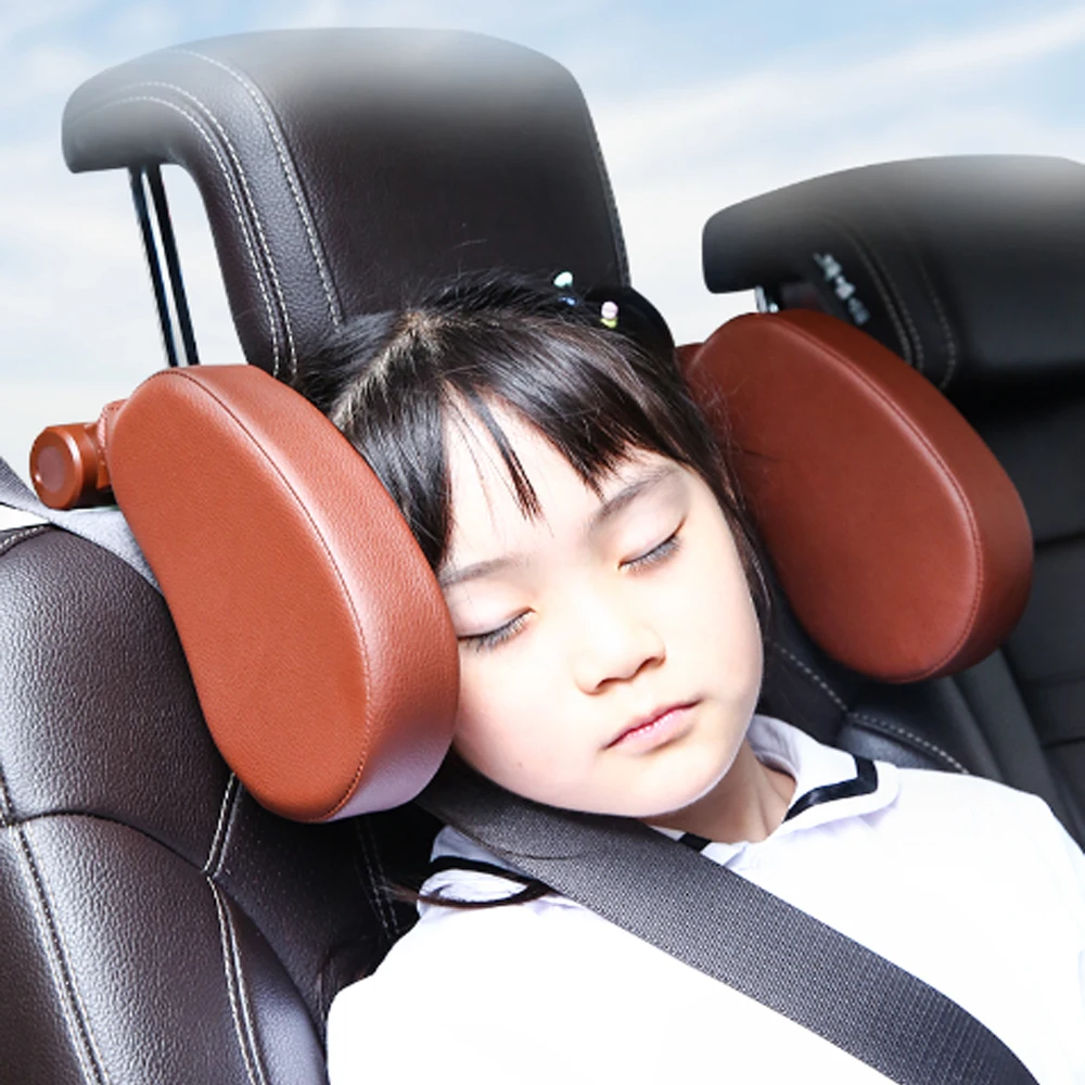 Baby Car Seat Headrest Sleeping Head Rest Support Pad Pillow Kids Support Strap 