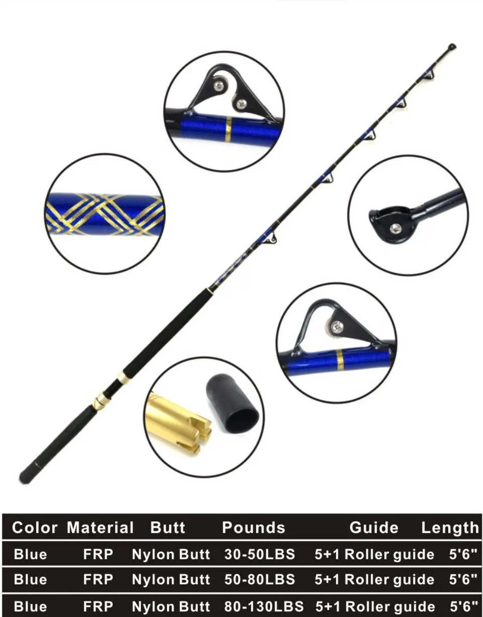 fiberglass trolling rods