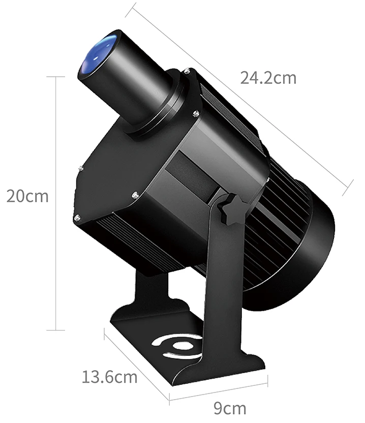 GOBO 40W Commercial Advertising Lamp Dynamic Gobo Led Signs Wall Projection Outdoor IP67 Waterproof HDBright Factory Direct Selling . .