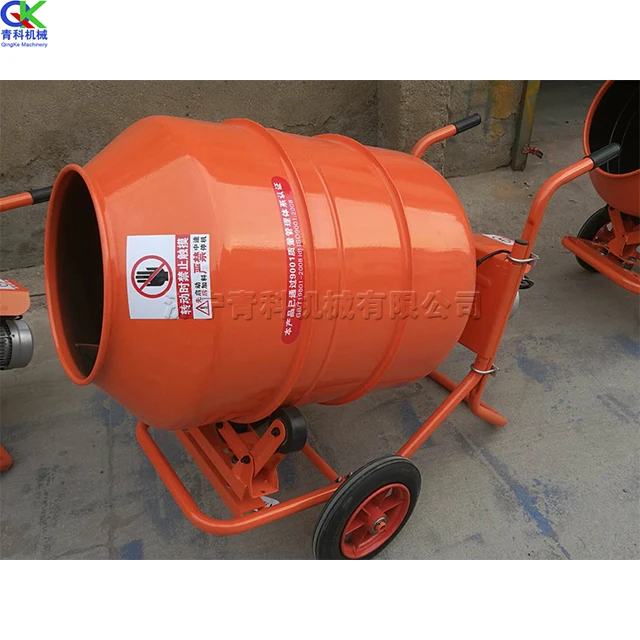 Small Concrete Horizontal Drum Mixer Construction Engineering Concrete Mortar Mixer Buy Double Cone Mixing Bucket Mixing Concrete Mortar Agricultural Feed Seed Mixing Machine Industrial Dry Powder Mixer 230l Material Mixing Equipment Big Shed