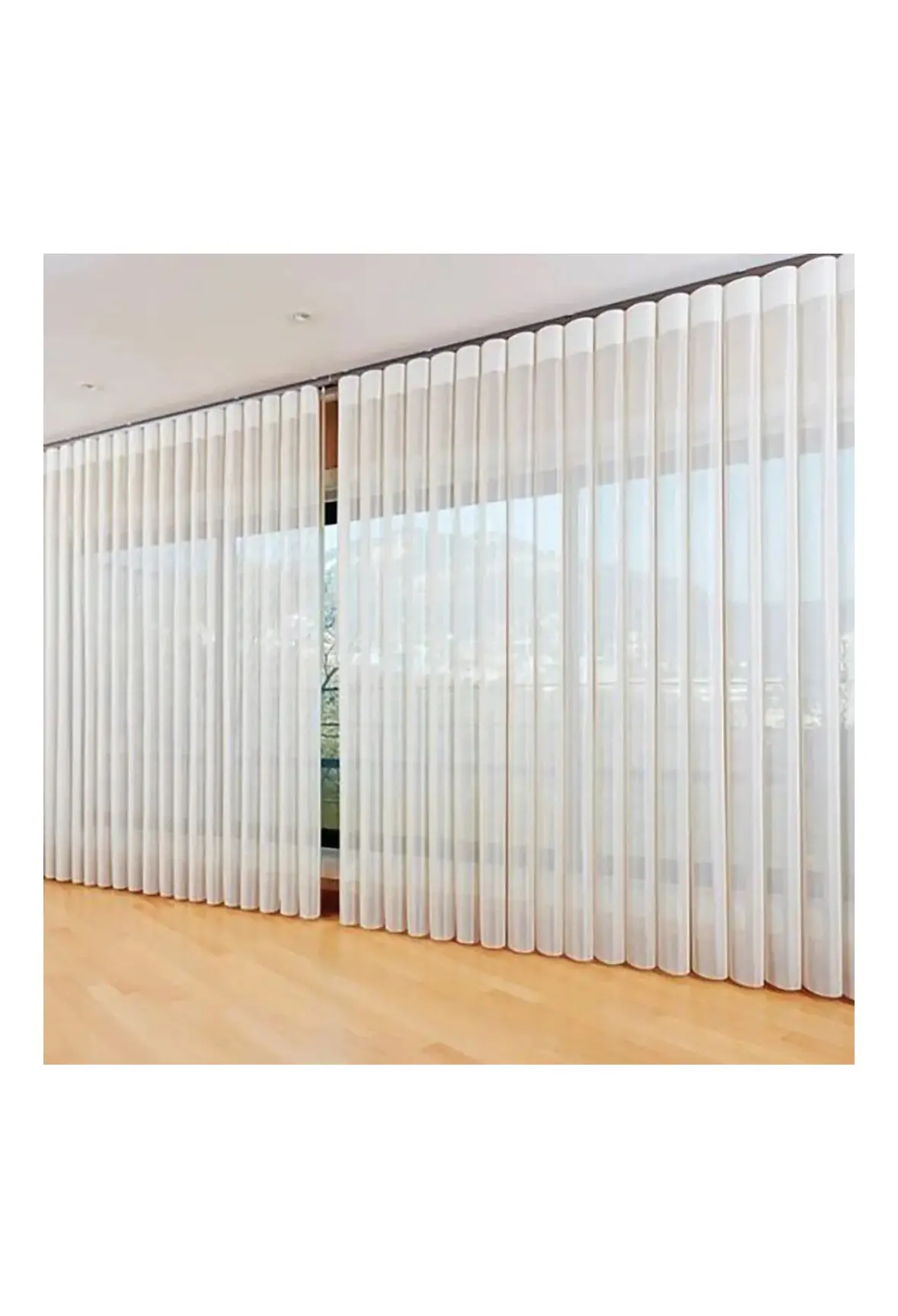 Factory Wholesale Manual Vertical Sheer Polyester  Weaving 85-90% Curtain Blackout Vertical Dream Curtain Blind for Patio Living
