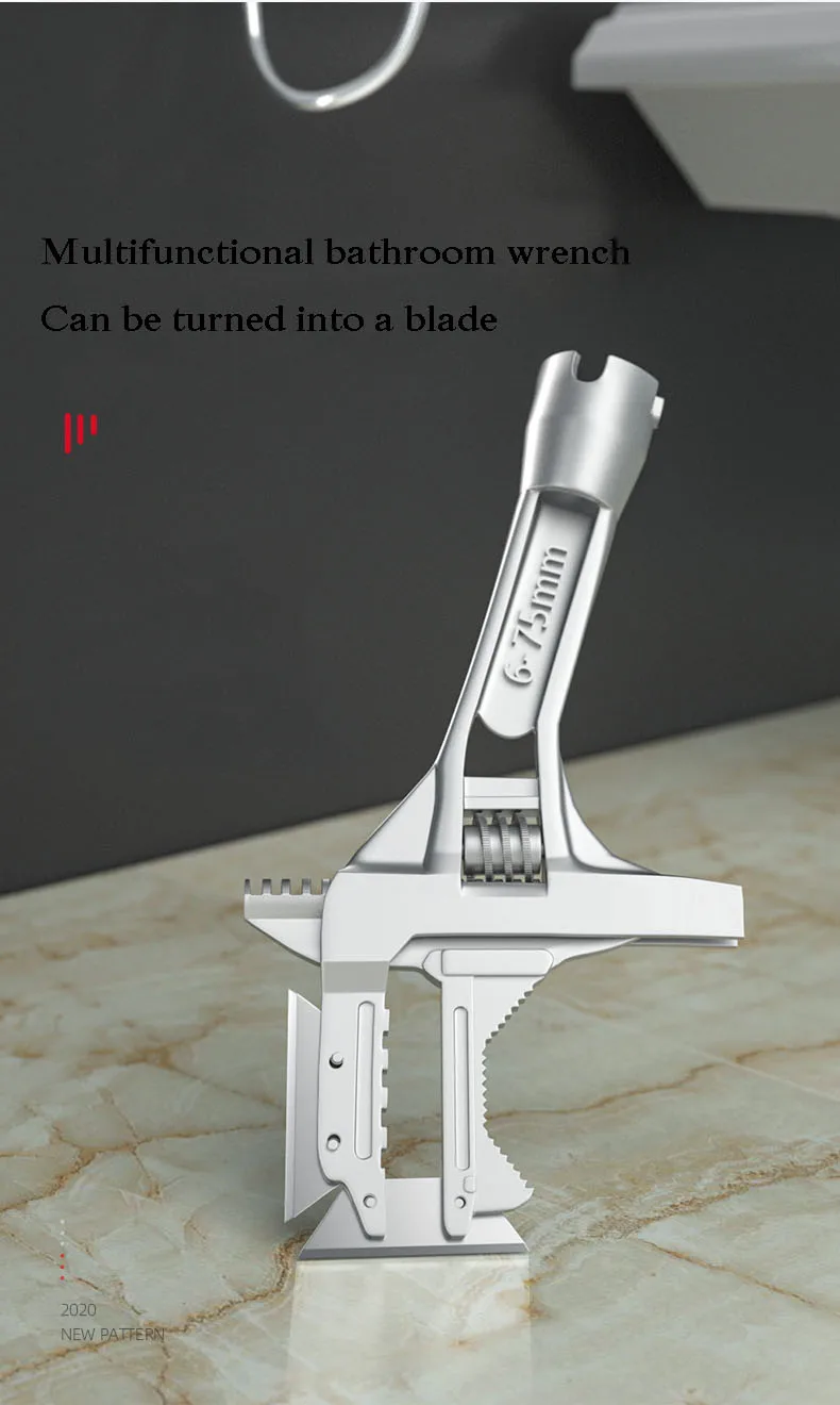 Short Handle Multifunctional Basin Wrench Sizes Kitchen Sink Wrench