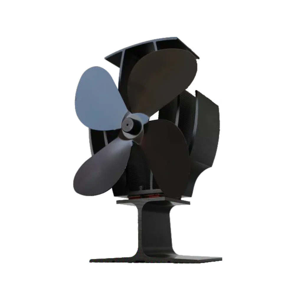 Pellet Pipe Wood Heat Fireplace Stove Fans Heated Log Burning Multi