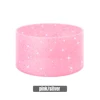 Rosa Transparente + Brillo Plateado