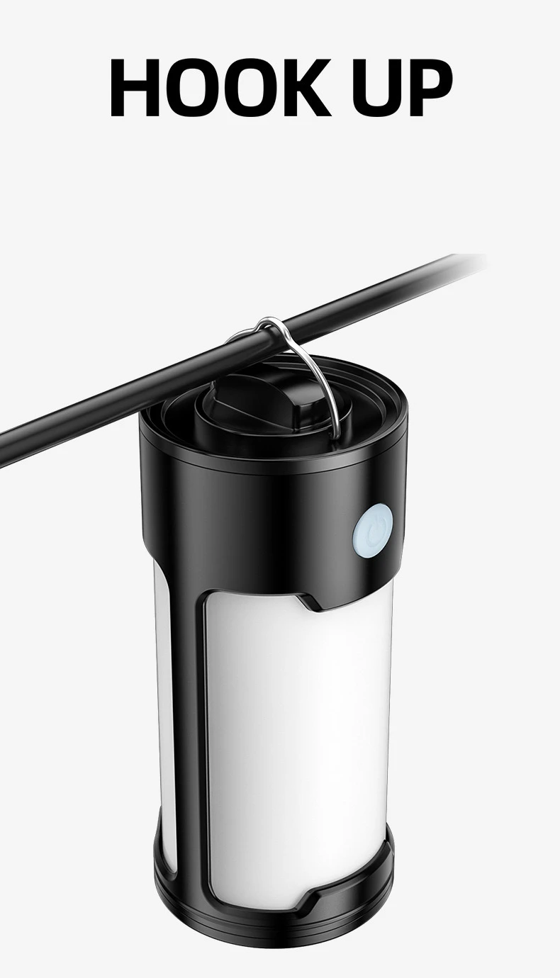 LED Outdoor Camping Multifunctional Emergency Tent Light 18650 Rechargeable Lighting AAA Battery Camping Lamp