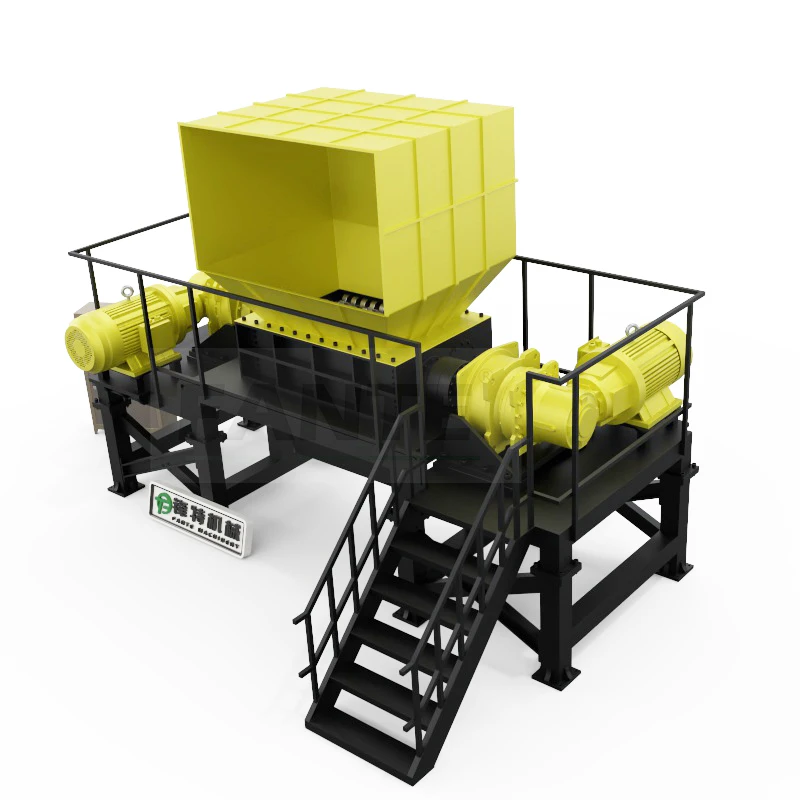 Heavy Duty Multi-functional Food Waste/steel Scrap/rubber/metal Double Shaft Shredder Plastic Shredder Machine
