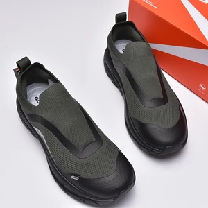 Men's Summer Lightweight Breathable Non-Slip Running Shoes Comfortable Slip-On Sports Lazy Fashion Trend Mesh Foreign Trade