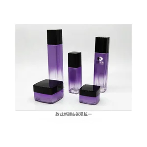 30g 50g 40ml 110ml 130ml Purple Skincare Custom Packaging Pump Lotion Container Oem Skincare Container