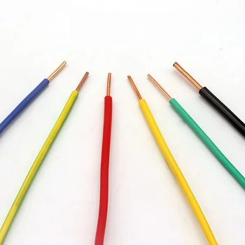 H07V-U 1.5mm² and 2.5mm² PVC Single Core Rigid Copper Wire Solid Electrical Grounding Cable in Wall