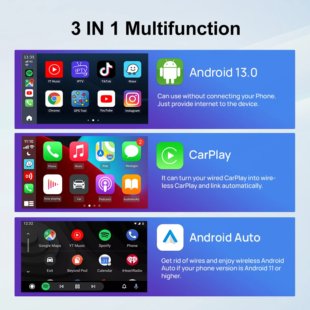 Carlinkit 64gb Wireless Android 13 Auto Carplay Dongle Ai Box for Mercedes Benz a C E G S Class GLA GLB GLC GLE GLS CLA CLS EQC