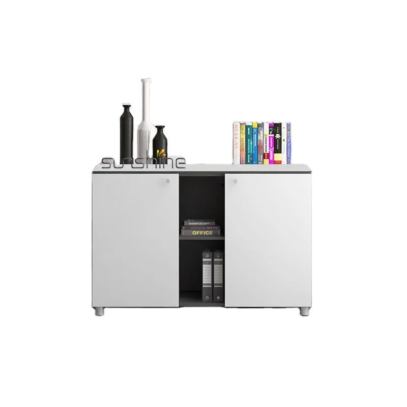 Moderne Büromöbel-einfaches Design-Eck-Holz-Füllschrank für den Personalbereich