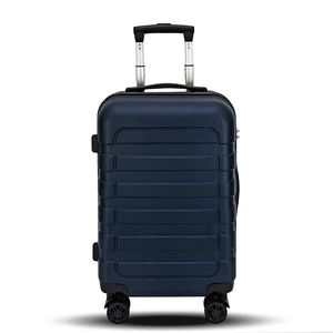 Wholesale Unisex 4-Wheeled Hard Shell ABS and Aluminum Luggage Trolley Spinner Carry-On Suitcase From China Factory