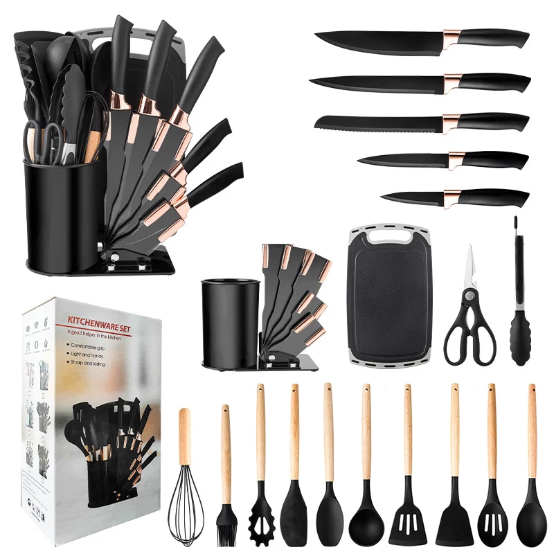 TD® Spatule en silicone ustensiles de cuisine antiadhésifs ensemble de