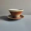 Tasse et soucoupe à café soucoupe volante-bordeaux 180ml