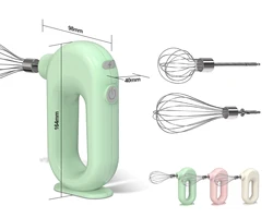 Миксер для взбивания яиц, портативный Перезаряжаемый от USB Многофункциональный ручной измельчитель для овощей и еды