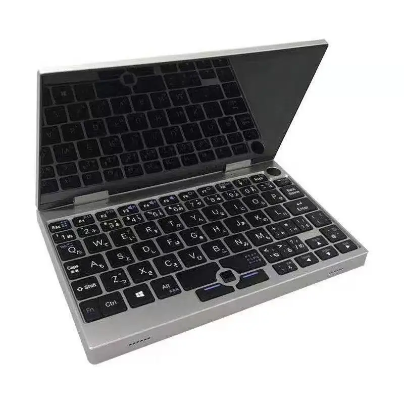 ポータブル7インチ ミニノートパソコン シルバーカラー タッチ