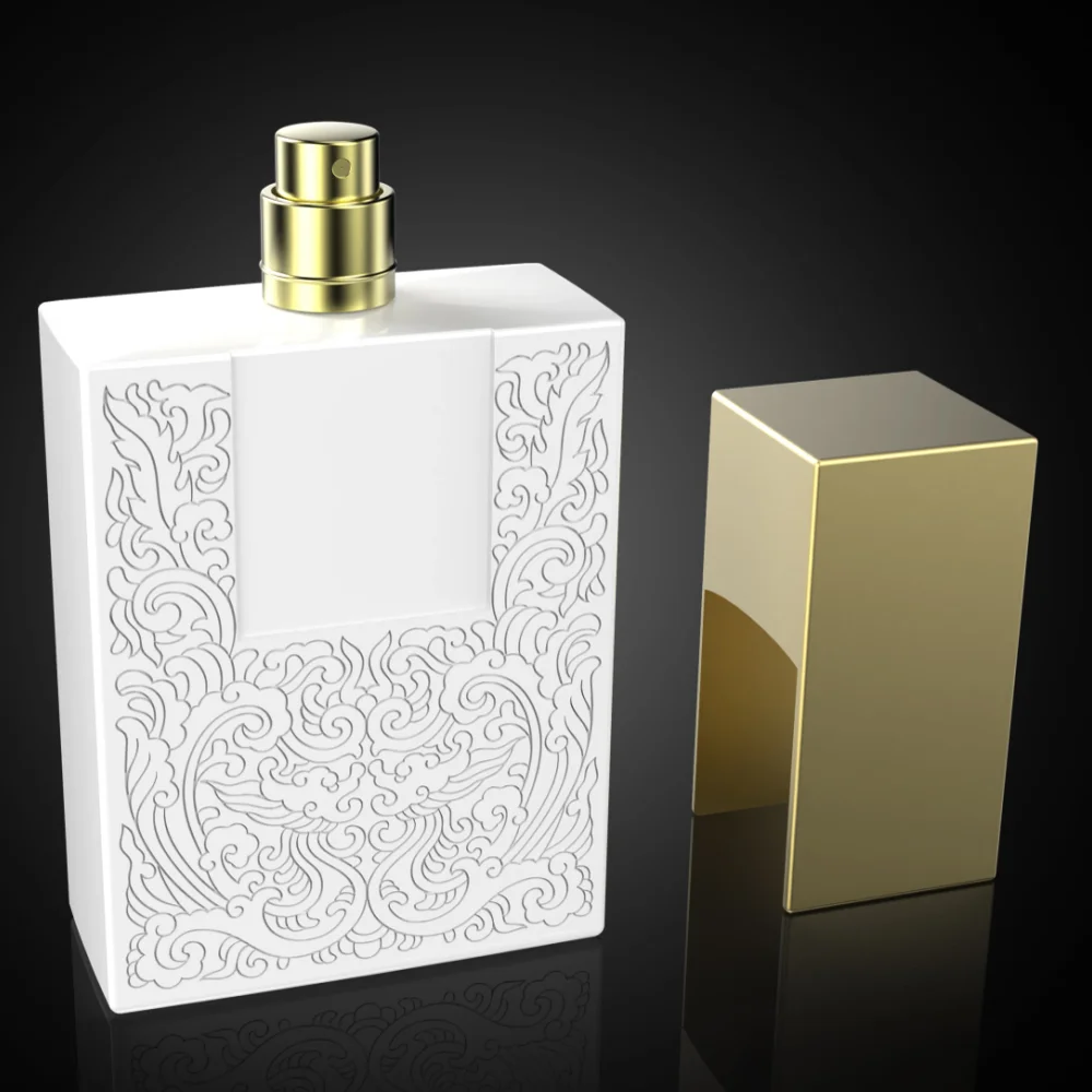 luxury custom 30ml 50ml 100ml clear empty glass bottle perfumes bottle with packaging box