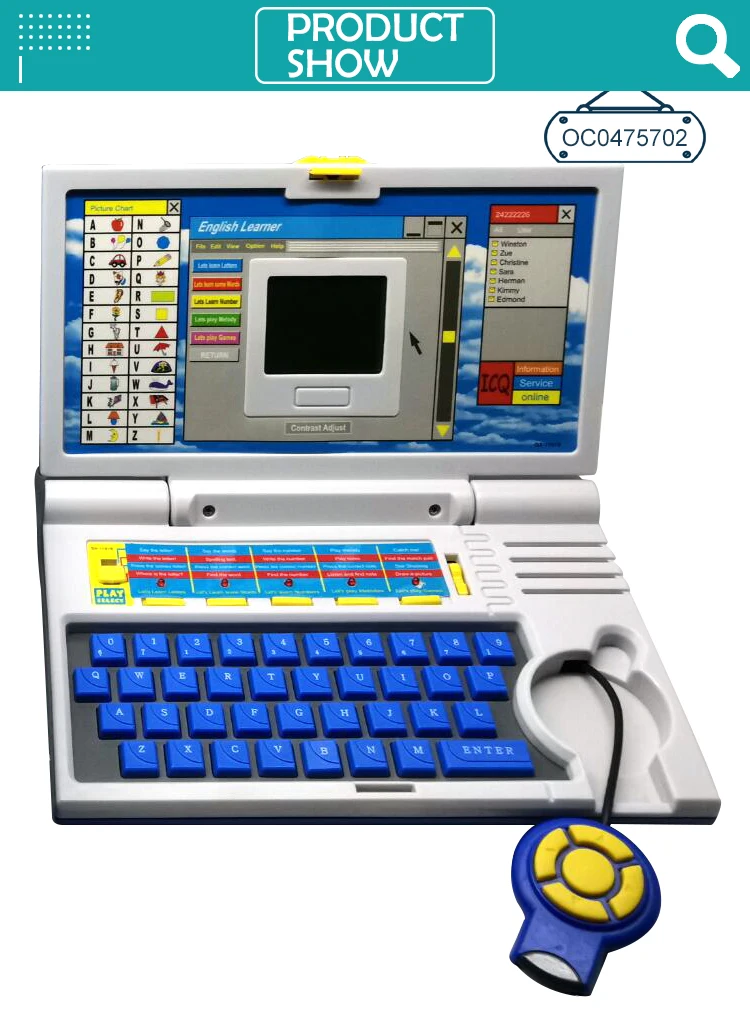 Mini Pc ANGLAIS Apprentissage machine Ordinateur portable bébé enfants jeu éducatif 