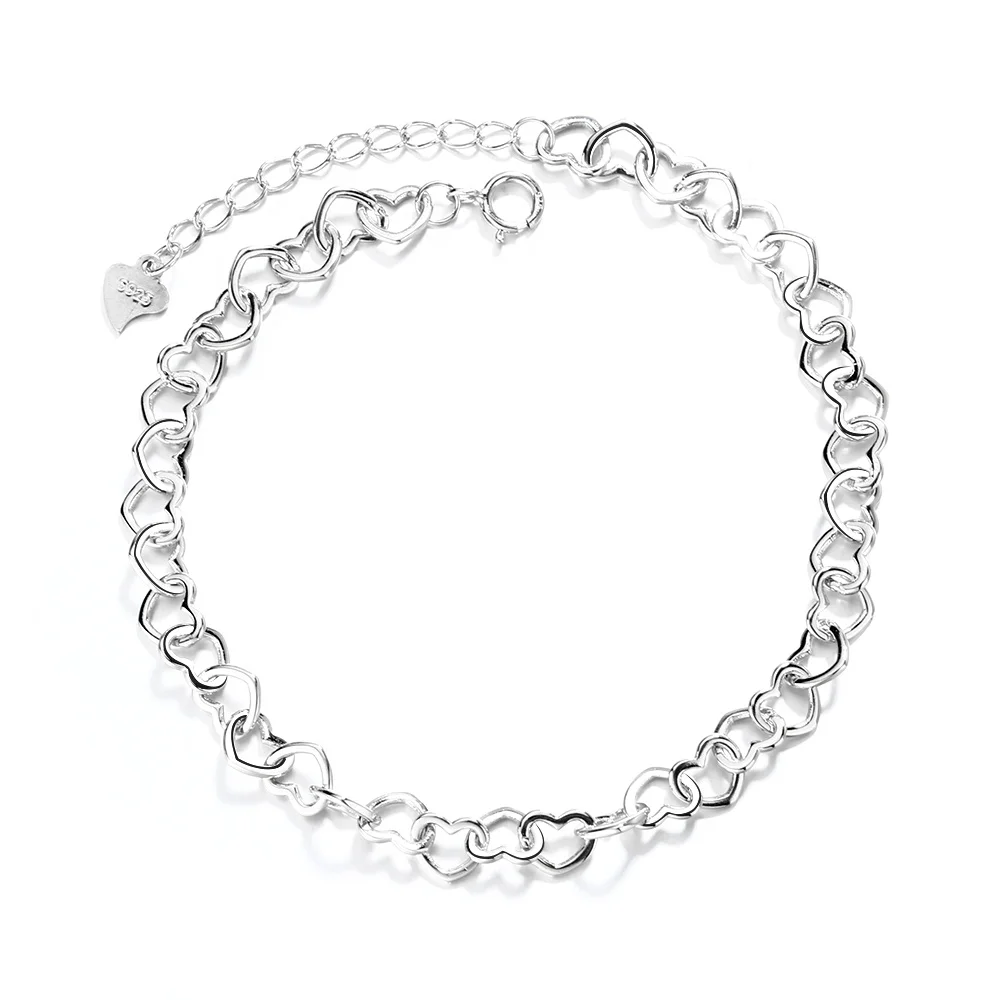 Candy Heart Charmer - Silver Gem Bracelets – Lady T Accessories