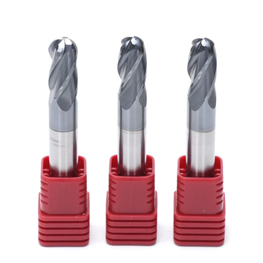 HRC45 68 CNC 4teeth Ballnose Endmill Precision Durability hrc45-68-cnc-4teeth-ballnose-endmill-precision-durability