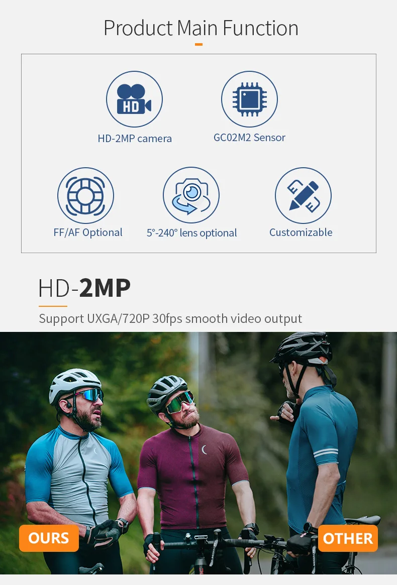 DGZX MIPI 2MP HD With ISP Camera Module插图3