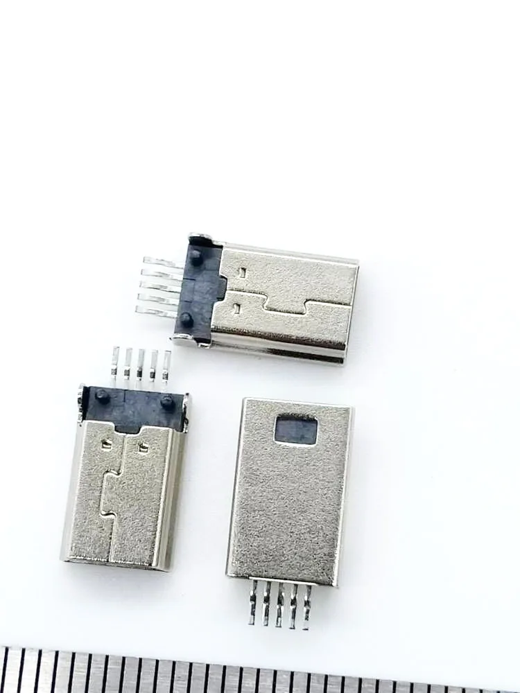HOYATO Usb Connector Micro 5 Pin Dip Usb Connector Female Part B Type Miniature Usb Socket for Cell Phone Charging Pin Connector