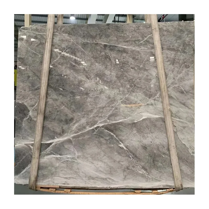 Gạch lát sàn và ốp tường đá cẩm thạch xám đậm giá rẻ, trực tiếp từ nhà máy; tấm đá cẩm thạch xám dùng làm mặt bàn bếp; đá cẩm thạch xám đậm đánh bóng