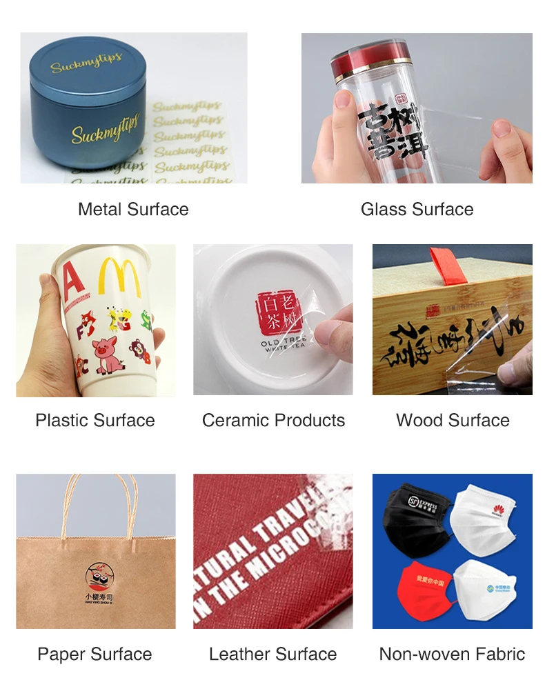 UV Flatbed Printer Mini Size A3 UV Printer Stickers 3D Printing for Phone Case Gifts Pen Ball Bottle Cold Crystal Label Printing