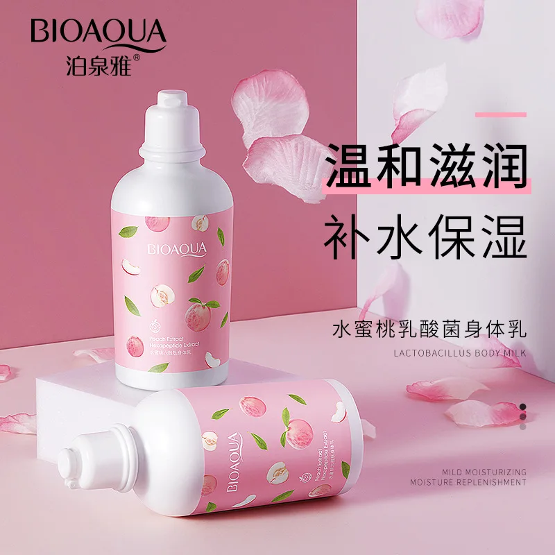 BIOAQUA Korean imported skin care cream plant essence moisturizing rejuvenating peach Lactobacillus body lotion on m.alibaba.com