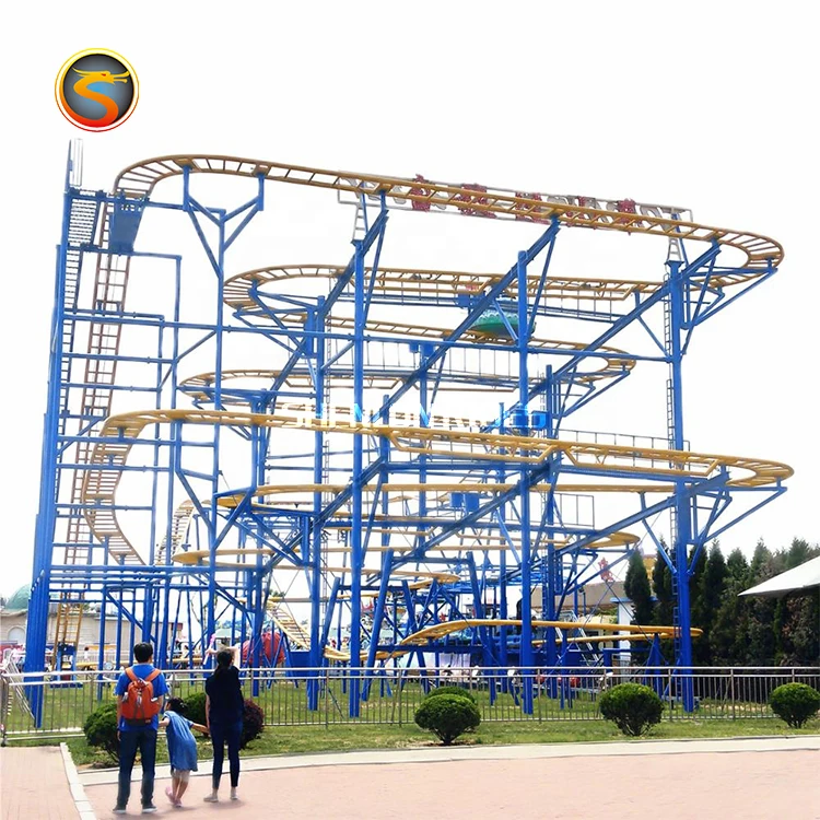 Лидер продаж большая тематическая игра в горку парк развлечений американские горки крутящаяся американская горка продажа