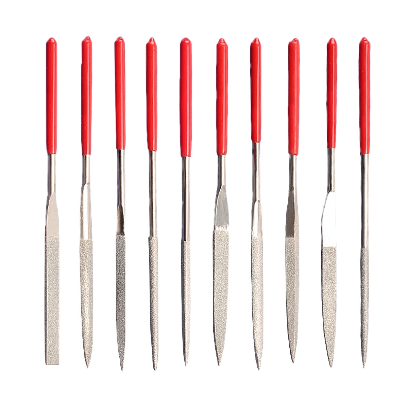 Hand Tool 10Pcs Round File Mini Diamond Needle File Set