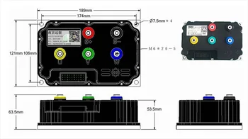 Fardriver ND72360 150A BLDC controlador de Sensor Hall de Motor