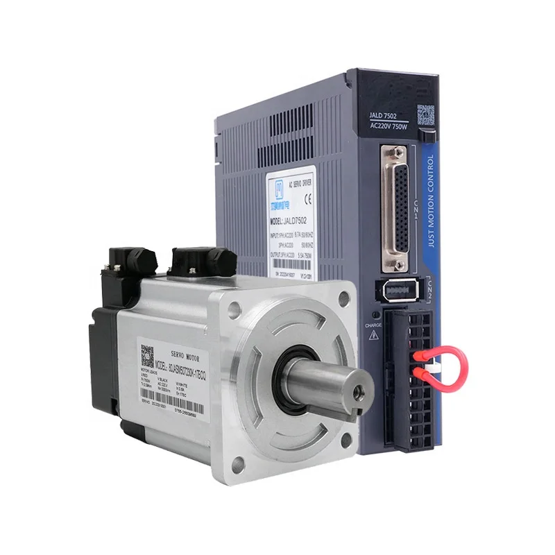 750W AC Servo Motor & Driver for Engraving Machines - Single-Phase