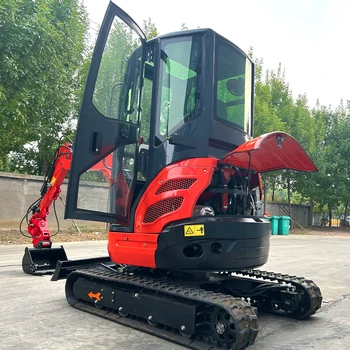 Kubota Engine 1.5ton 2t 1.8ton Mini Crawler Hydraulic Bagger Digger Excavator machine Multi function Pelle Excavadora For Sale