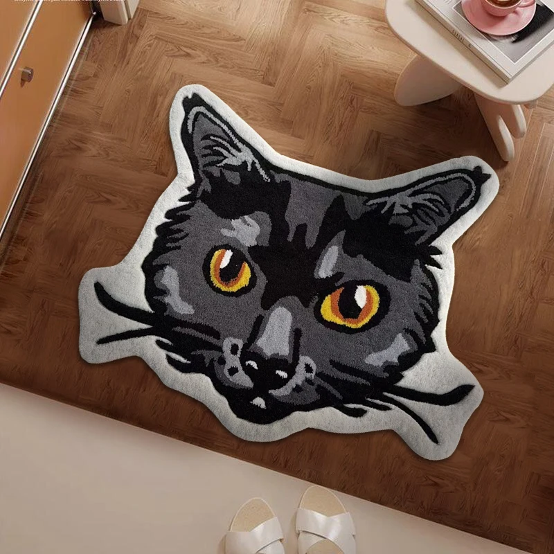 OEM Design Animal Handmade Tufted Wall Hanging Rug Custom Die Cut Hand Tufted Floor Area Rug