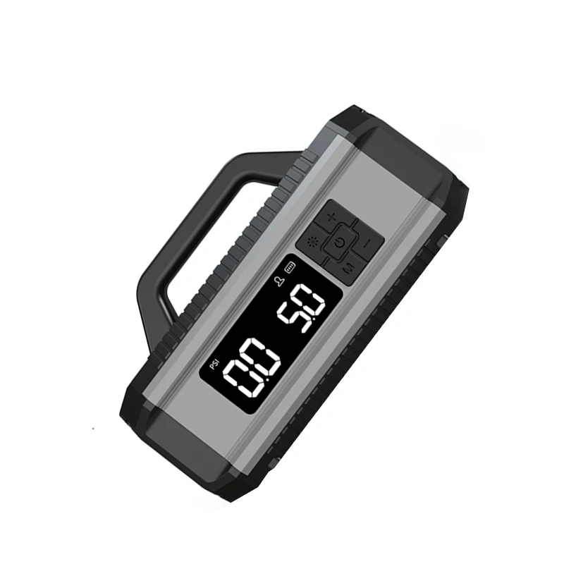 High Quality Portable Car Tyre Air Pump Car Jump Starter Power Bank with air Pump - view 5