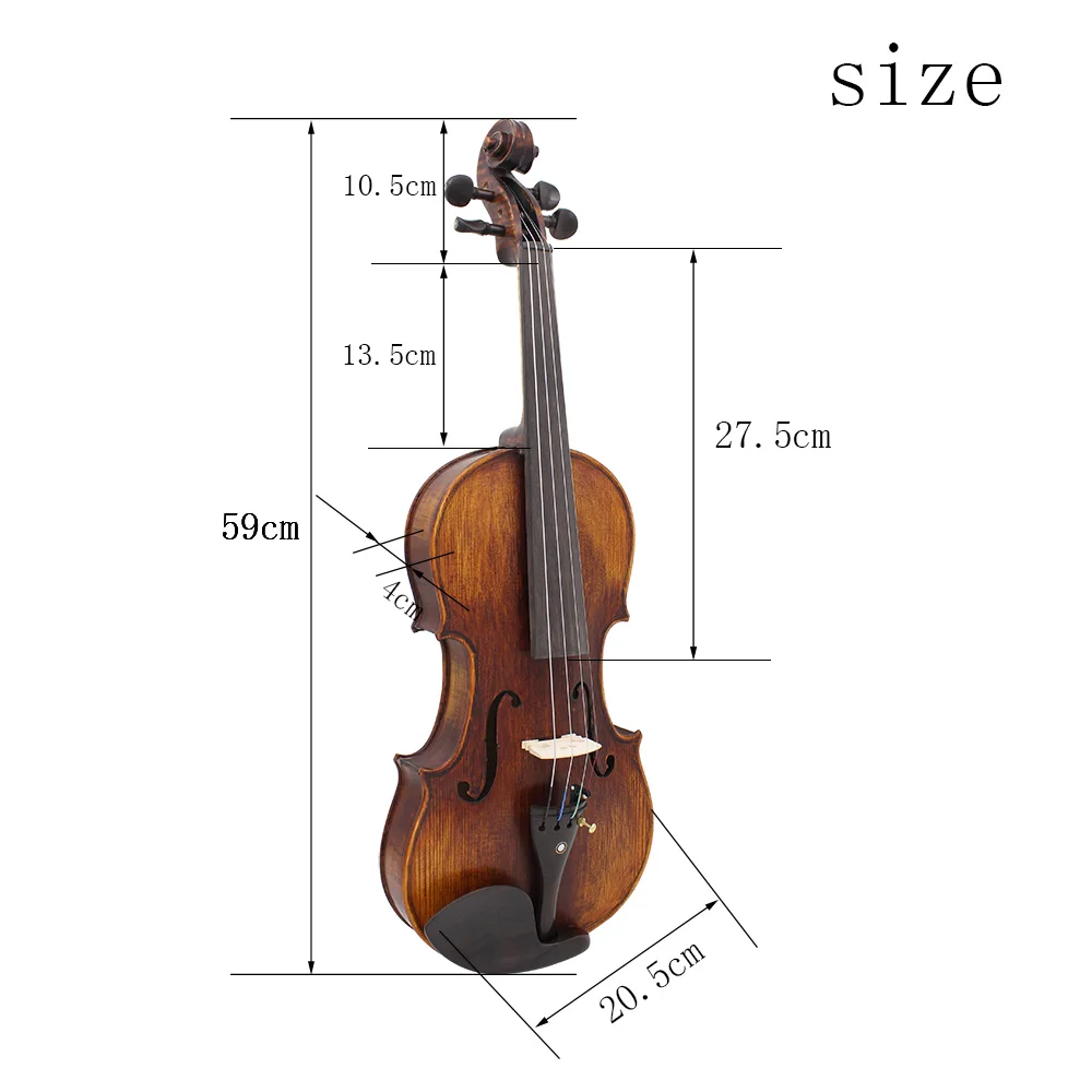 うるう様専用/Aileen 4/4 バイオリンセット、フルサイズ フィドル