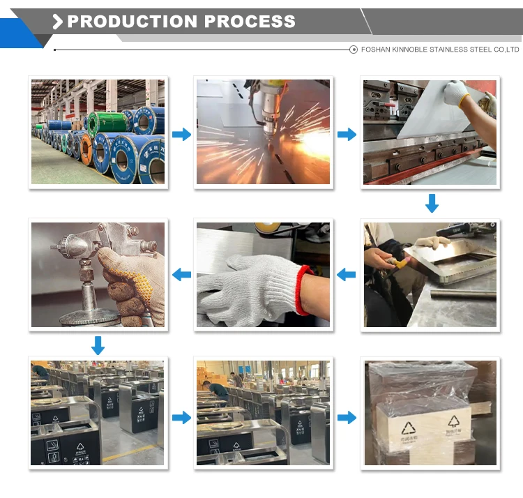 product commercial stainless steel lobby trash can without lid for hotel shopping mall office sales elevator entrance corridor-6