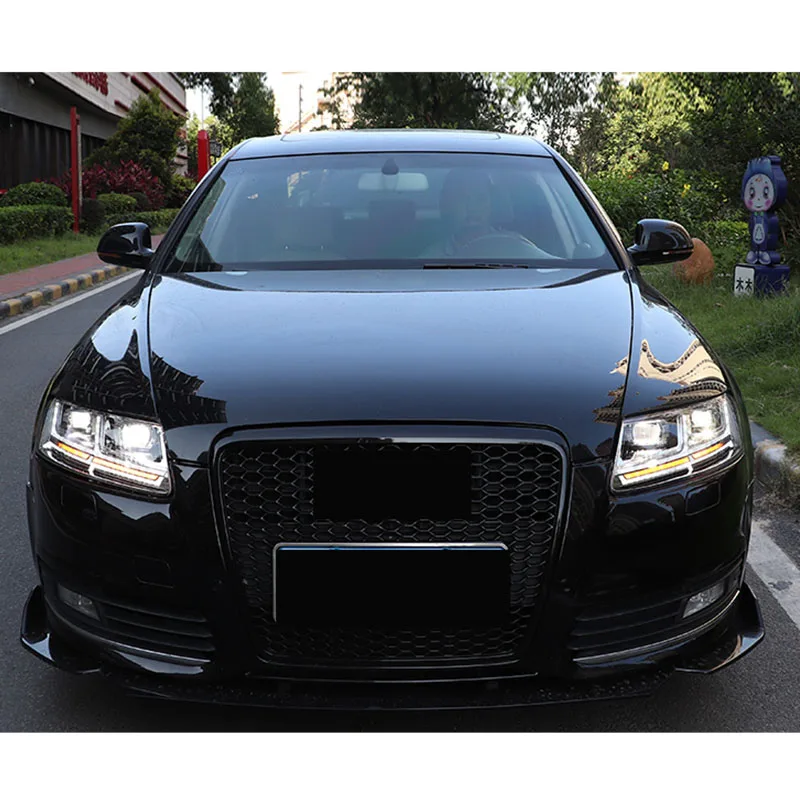 2005-2008 Audi A6 / S6 / RS6 C6/4F 4D Sedan & 5D Wagon For Xenon Model  Facelift '09'11 Style LED Strip Projector Headlight - Unique Style Racing