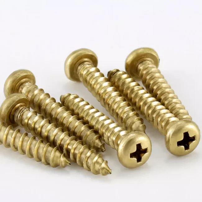 product best quality phillips drive cross recessed round head self tapping screws m16 m15 m2 m25 m3 m4 m5 m6 brass screw-61