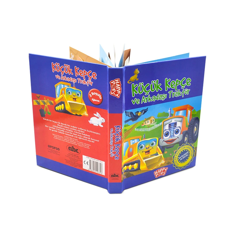 Professional Factory Hardcover Book Printing Custom Drawing Colorful Cover Children's Board Book Baby 3D Pop up Book