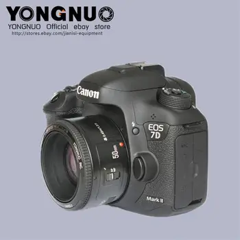 YONGNUO YN50mm Lens Fixed Focus Lens EF 50mm F/1.8 AF/MF Large Aperture Auto Focus Lens for YN 50mm detail image