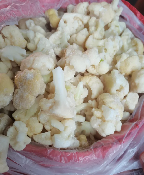 Légumes surgelés de haute qualité en vrac 10 kg Chou-fleur IQF surgelé Prix