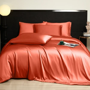 High Quality Bamboo Fiber Bedding Set with OEKO-TEX Certification Simple Style Woven Duvet Cover and Pillowcase Set