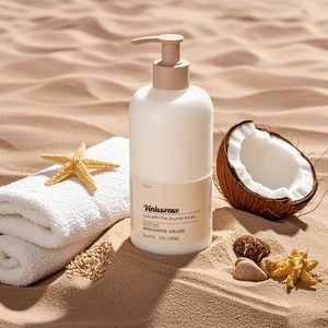 Custom High Quality Organic Coconut Oil Body Lotion Skin Care Cream with Collagen Moisturizing Whitening Lightening Face Cream