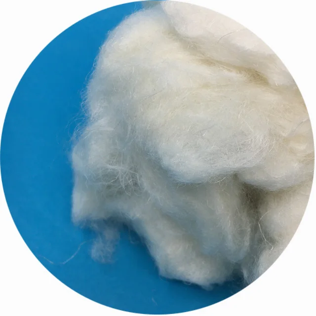 Anti-bacterial 2800nm green natural bleached hemp fiber for cloth