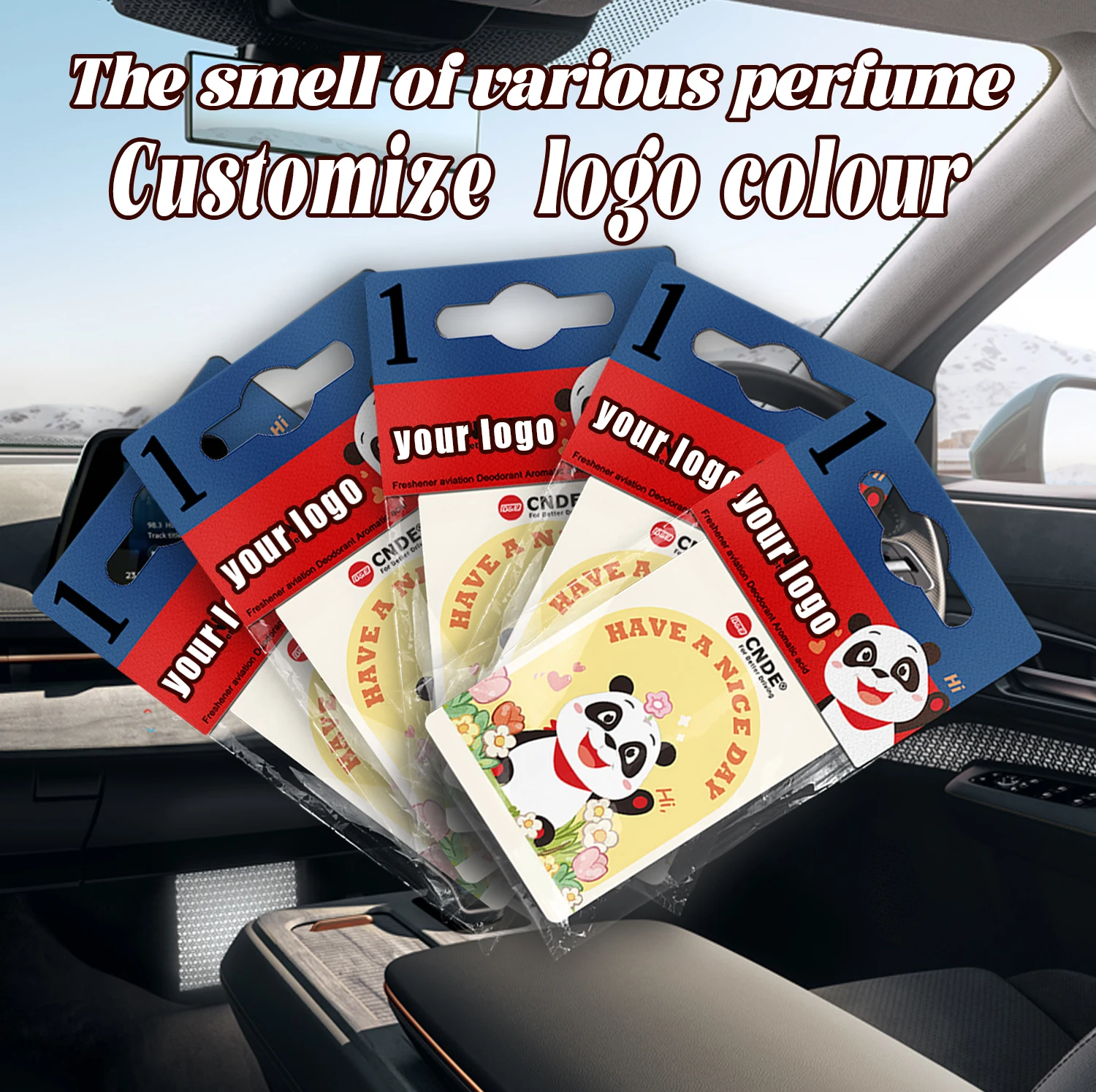 Customizable With Your Logo Car Air Freshener Purify The Air Inside The